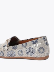 Kurt Geiger London Blue Greenwich Moccasin Shoes - Image 3 of 4