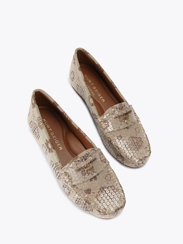 Kurt Geiger London Brown Greenwich Moccasin Shoes - Image 2 of 4