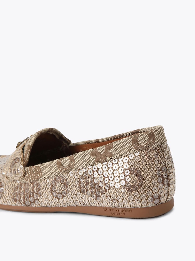 Kurt Geiger London Brown Greenwich Moccasin Shoes - Image 4 of 4