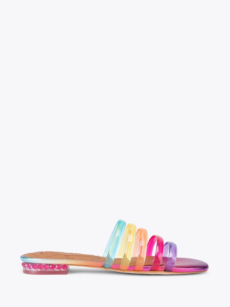 Kurt Geiger London Pink Jelly Strap Mule Sandals - Image 2 of 5 Kurt Geiger London Pink Jelly Strap Mule Sandals - Image 2 of 5