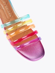 Kurt Geiger London Pink Jelly Strap Mule Sandals - Image 3 of 5