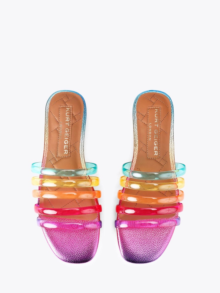 Kurt Geiger London Pink Jelly Strap Mule Sandals - Image 5 of 5 Kurt Geiger London Pink Jelly Strap Mule Sandals - Image 5 of 5