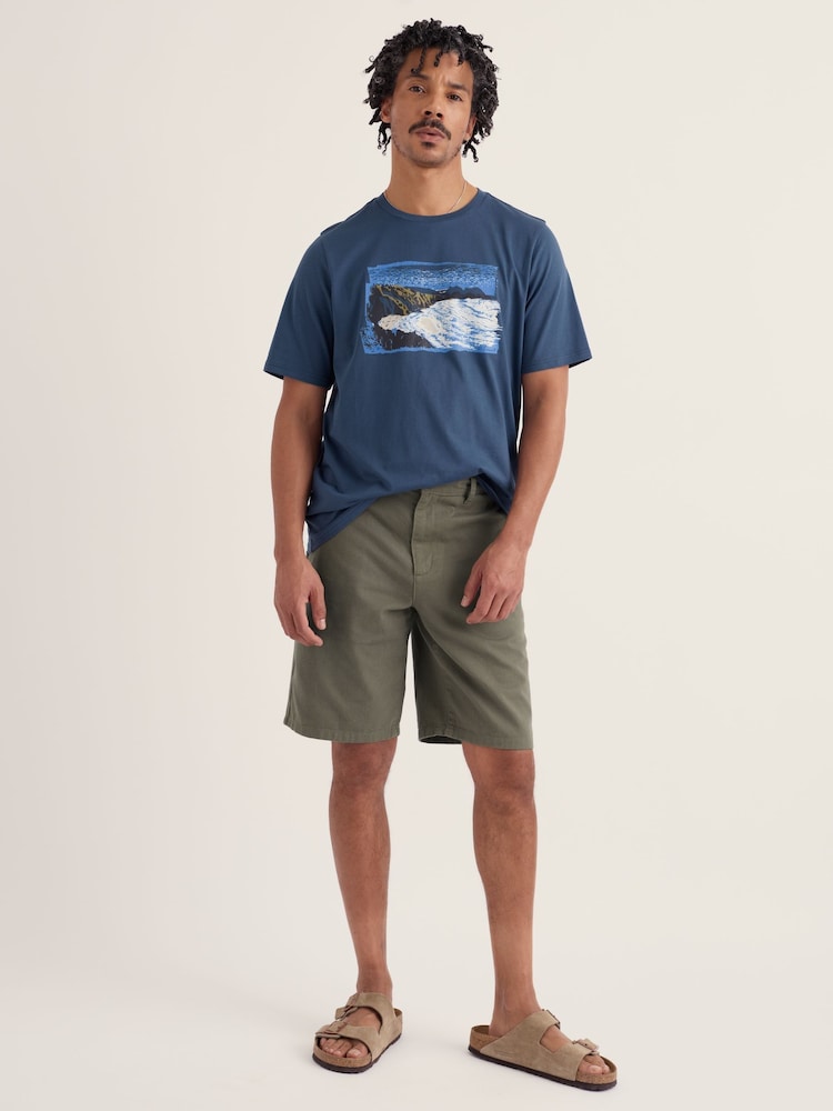 Seasalt Cornwall Green Craftsman Shorts - Image 2 of 5