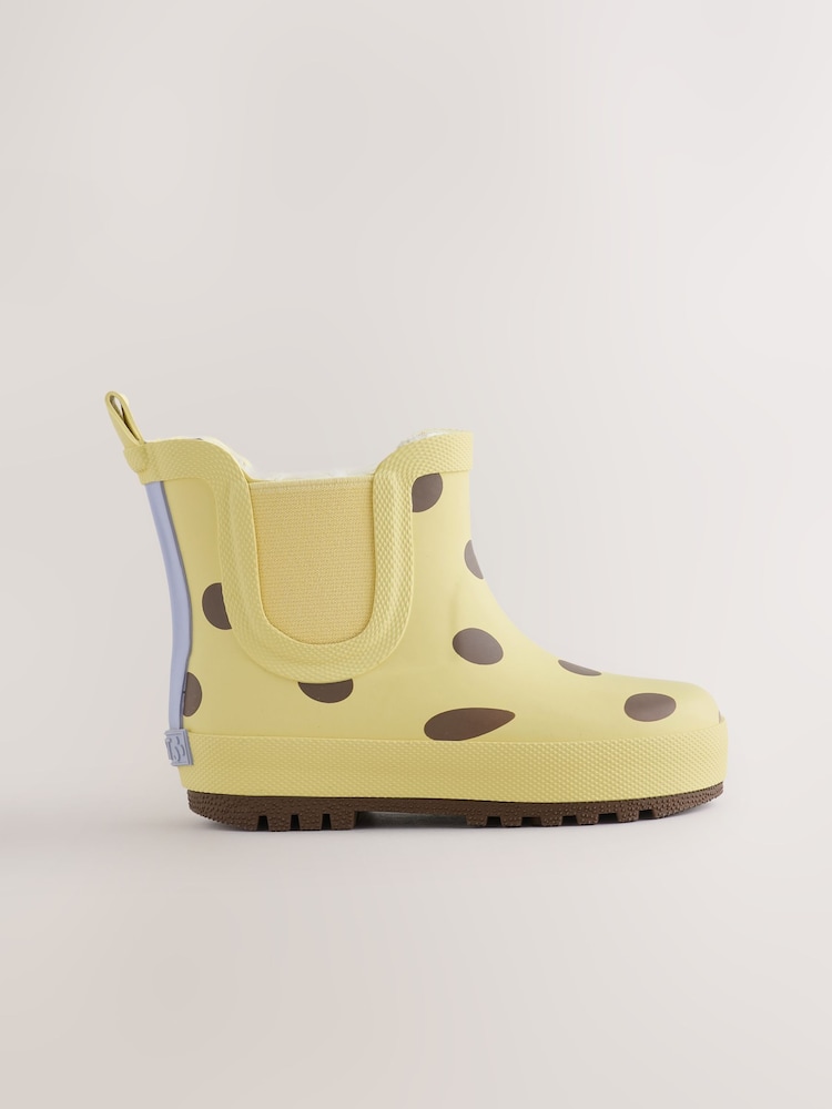 Yellow Polka Dot Chelsea Wellies - Image 2 of 5 Yellow Polka Dot Chelsea Wellies - Image 2 of 5