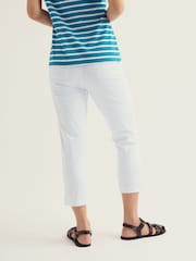 Seasalt Cornwall White Albert Quay Crop Trousers - Image 4 of 6