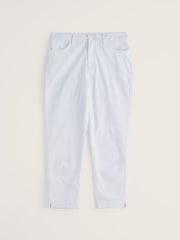Seasalt Cornwall White Albert Quay Crop Trousers - Image 5 of 6