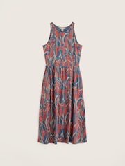 Seasalt Cornwall Blue Petite Porthmeor Wave Dress - Image 4 of 5