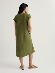 Seasalt Cornwall Green Petite Sand Patterns Dress - Image 3 of 5