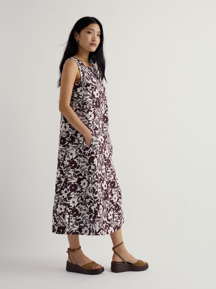 Seasalt Cornwall Brown Cresting Waves Dress - Image 2 of 5 Seasalt Cornwall Brown Cresting Waves Dress - Image 2 of 5