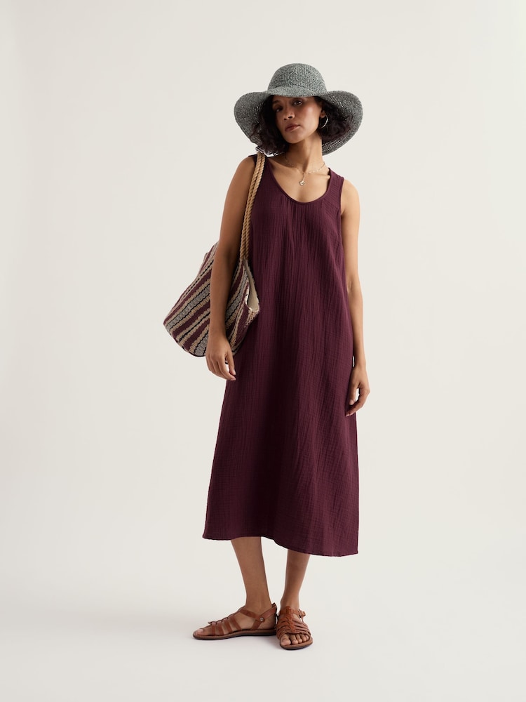 Seasalt Cornwall Brown Petite Helleborine Dress - Image 2 of 5 Seasalt Cornwall Brown Petite Helleborine Dress - Image 2 of 5