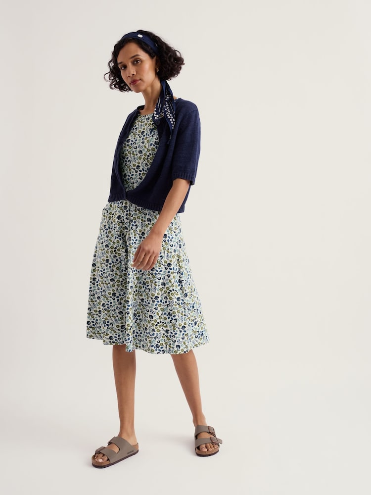 Seasalt Cornwall Green Short Sleeve April Dress - Image 1 of 5