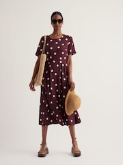 Seasalt Cornwall Brown Petite Tilly Dress - Image 1 of 5