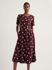 Seasalt Cornwall Brown Petite Tilly Dress - Image 2 of 5