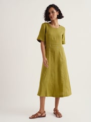 Seasalt Cornwall Green Petite Grass Wave Dress - Image 1 of 5
