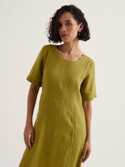 Seasalt Cornwall Green Petite Grass Wave Dress - Image 3 of 5