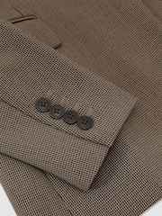 Reiss Black/Neutral Gabi Tailored Single Breasted Suit Blazer - Image 9 of 9