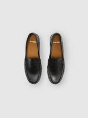 Reiss Ninety Leather Penny Loafers - Obraz 3 z 6