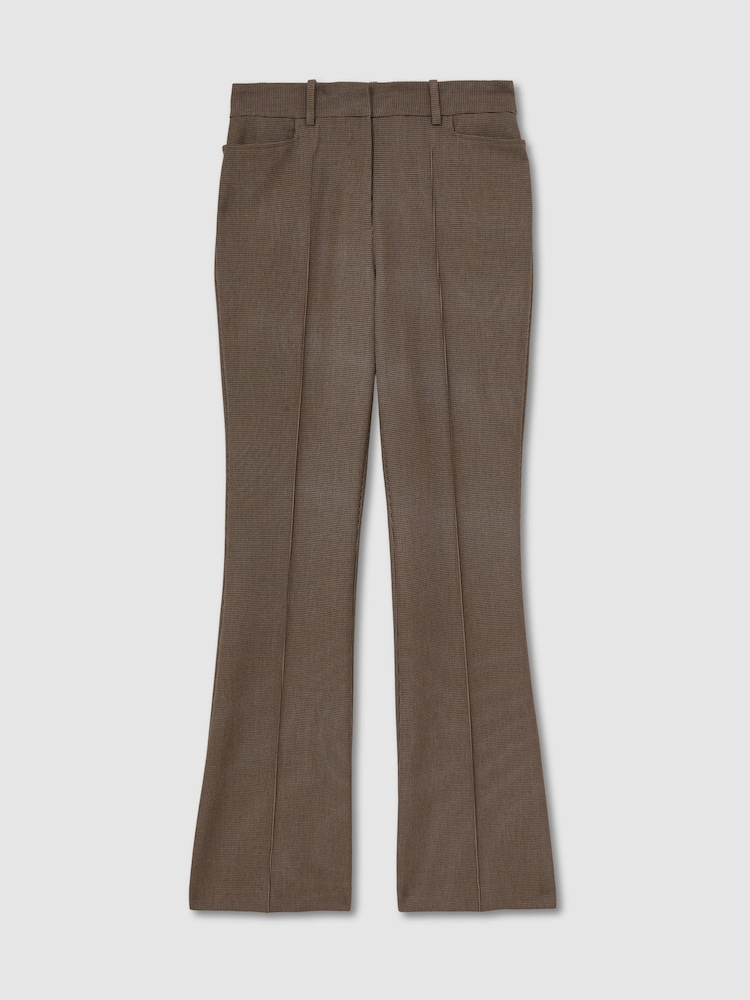 Reiss Black/Neutral Gabi Flared Suit Trousers - Image 2 of 6 Reiss Black/Neutral Gabi Flared Suit Trousers - Image 2 of 6