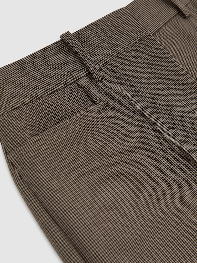 Reiss Black/Neutral Gabi Flared Suit Trousers - Image 6 of 6 Reiss Black/Neutral Gabi Flared Suit Trousers - Image 6 of 6