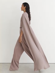 Reiss Carrie One-Shoulder-Jumpsuit mit drapiertem Design und weitem Bein - Bild 3 von 7