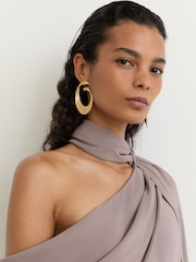 Reiss Carrie One-Shoulder-Jumpsuit mit drapiertem Design und weitem Bein - Bild 4 von 7