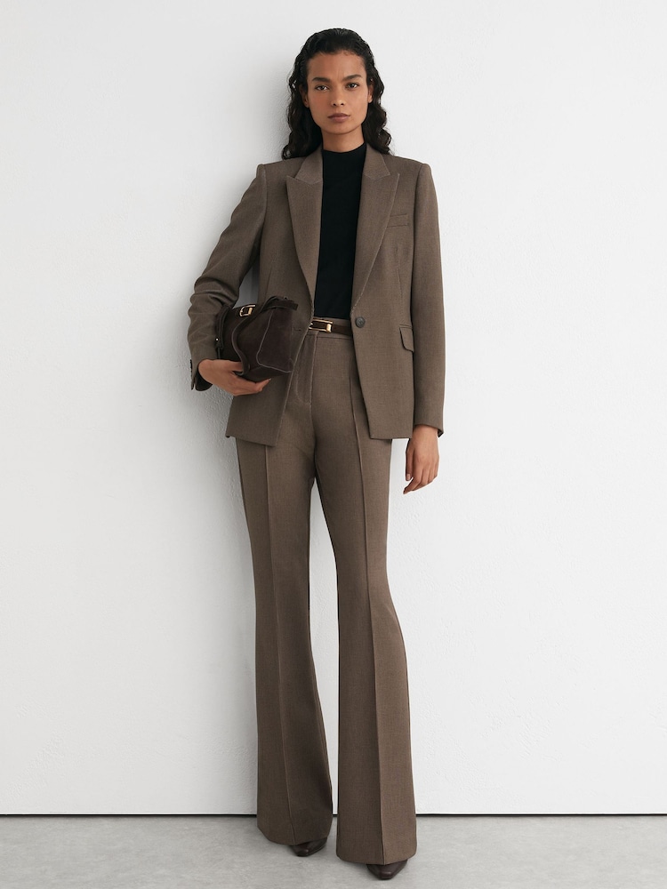 Black/Neutral - Reiss Παντελόνια gabi με φουντωτήρα - Εικόνα 1 από 7 Black/Neutral - Reiss Παντελόνια gabi με φουντωτήρα - Εικόνα 1 από 7