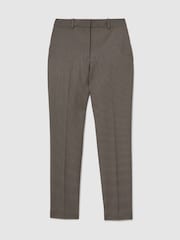 Reiss Black/Neutral Gabi Petite Slim-Fit Suit Trousers - Image 2 of 7