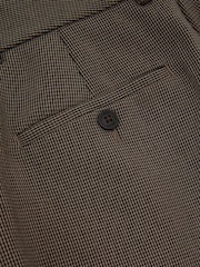 Reiss Black/Neutral Gabi Petite Slim-Fit Suit Trousers - Image 6 of 7