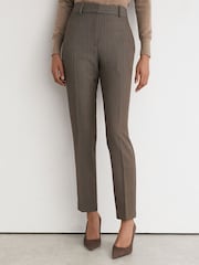 Reiss Black/Neutral Gabi Slim-Fit Suit Trousers - Image 3 of 6