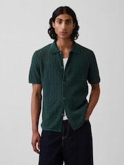 Gap Textured Relaxed Crochet Shirt - Imagen 1 de 8