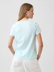 Gap Light Blue Favourite Crew Neck Short Sleeve T-Shirt - Image 2 of 5