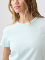 Gap Light Blue Favourite Crew Neck Short Sleeve T-Shirt - Image 4 of 5