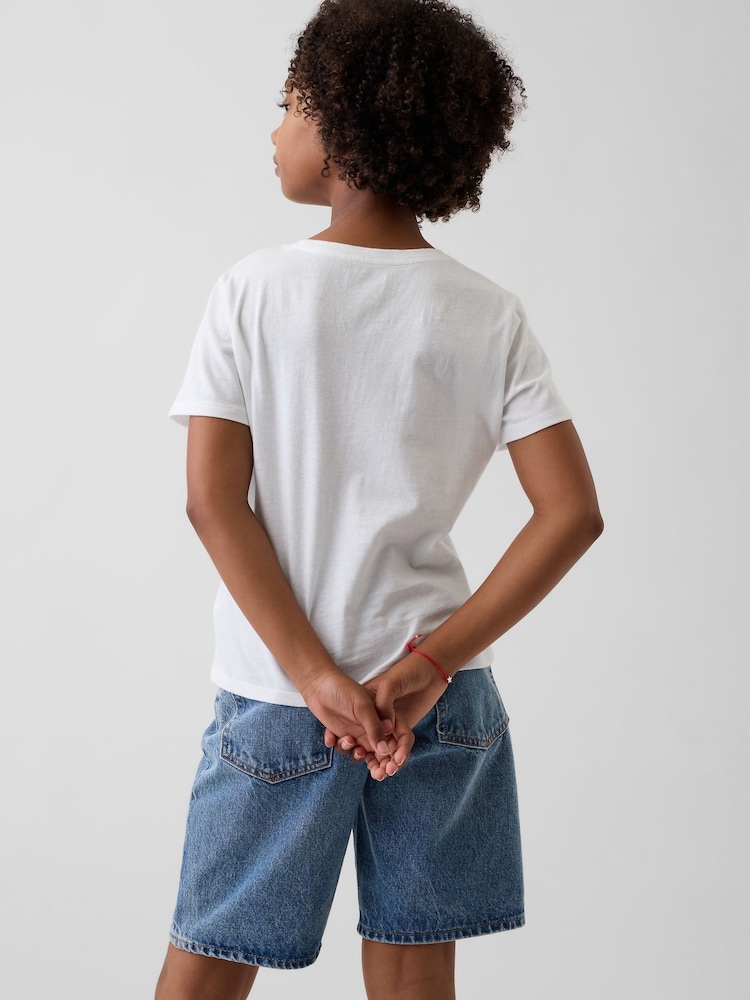 Blanco - Camiseta de manga corta con gráfico (4-13años) de Gap - Imagen 2 de 4