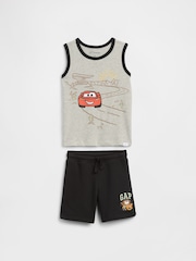 Gap Black Lightning McQueen Two-Piece Tank Top Outfit Set (6mths-5yrs) - Image 1 of 3