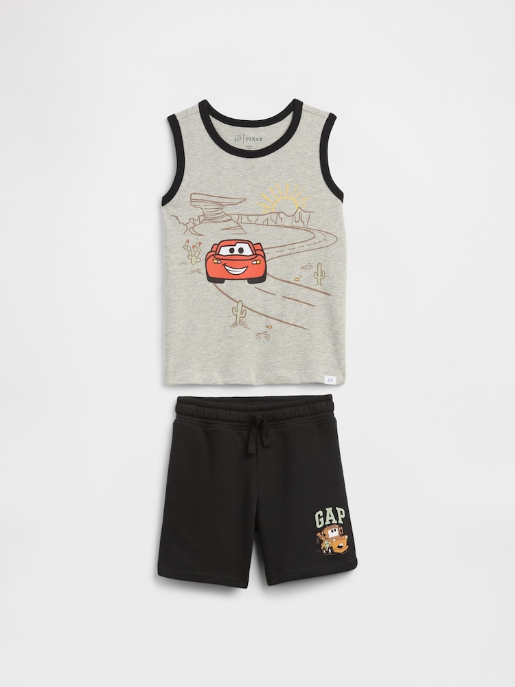 Gap Black Lightning McQueen Two-Piece Tank Top Outfit Set (6mths-5yrs) - Image 1 of 3