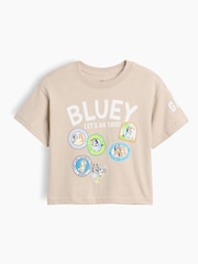 Gap Beige Bluey Graphic Short Sleeve T-Shirt (6mths-5yrs) - Image 1 of 2
