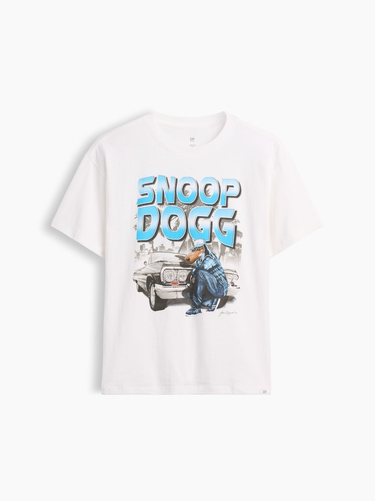 Gap Snoop Dogg Relaxed Graphic Short Sleeve T-Shirt (4-13yrs) - Image 1 of 3 Gap Snoop Dogg Relaxed Graphic Short Sleeve T-Shirt (4-13yrs) - Image 1 of 3