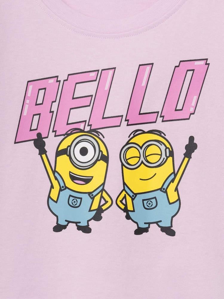 Gap Pink Minions Graphic Short Sleeve T-Shirt (6mths-5yrs) - Image 4 of 4 Gap Pink Minions Graphic Short Sleeve T-Shirt (6mths-5yrs) - Image 4 of 4