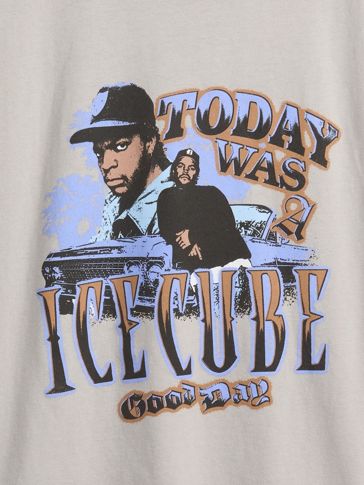 Gap Grey Ice Cube Relaxed Graphic Short Sleeve T-Shirt (4-13yrs) - Image 3 of 3
