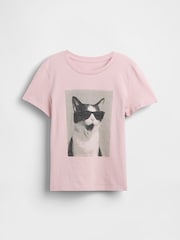 Chat rose - Gap T-shirt graphique à manches courtes (4-13 ans) - Image 3 de 4