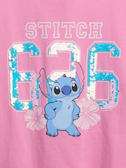 Gap Pink Stitch Relaxed Graphic Short Sleeve T-Shirt (4-13yrs) - Image 3 of 3