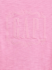 Gap Pink Ruffle-Hem Logo T-Shirt (6mths-5yrs) - Image 3 of 3