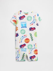 Gap White Disney Cars Print Pyjamas Set (6mths-5yrs) - Image 2 of 3