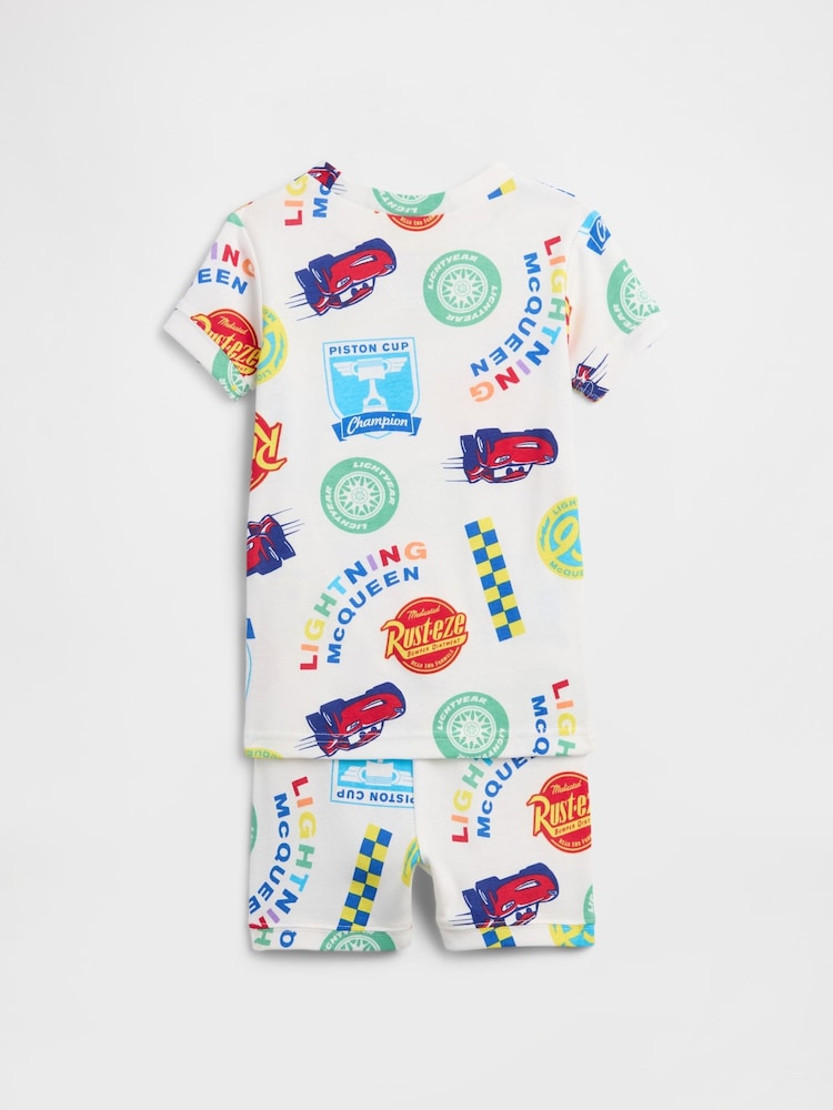 Gap White Disney Cars Print Pyjamas Set (6mths-5yrs) - Image 2 of 3 Gap White Disney Cars Print Pyjamas Set (6mths-5yrs) - Image 2 of 3