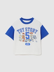 Blanco/Azul Toy Story - Camiseta de manga corta con gráfico de Disney de Gap (6meses-5años) - Imagen 1 de 3