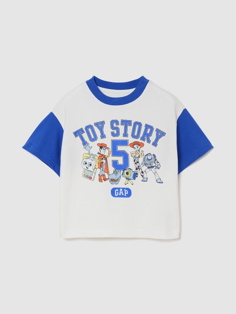 Blanco/Azul Toy Story - Camiseta de manga corta con gráfico de Disney de Gap (6meses-5años) - Imagen 1 de 3 Blanco/Azul Toy Story - Camiseta de manga corta con gráfico de Disney de Gap (6meses-5años) - Imagen 1 de 3