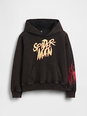 Schwarz - Gap Marvel VintageSoft Spider-Man Relaxed Hoodie (4-13yrs) - Bild 4 von 4