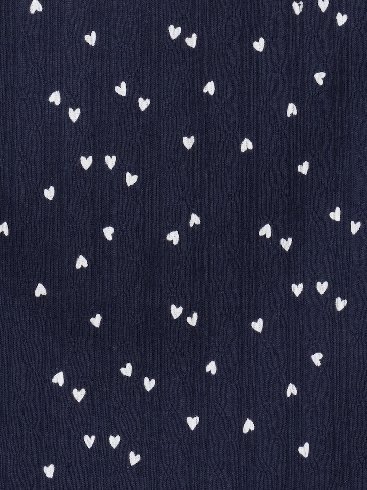 Gap Navy Heart Pointelle Cami Top (6mths-5yrs) - Image 3 of 3 Gap Navy Heart Pointelle Cami Top (6mths-5yrs) - Image 3 of 3