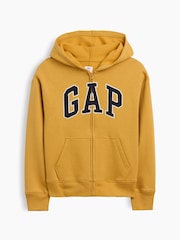 Rumena - Gap Relaxed Logo Zip-Up Hoodie (4-13yrs) - Slika 1 iz 3
