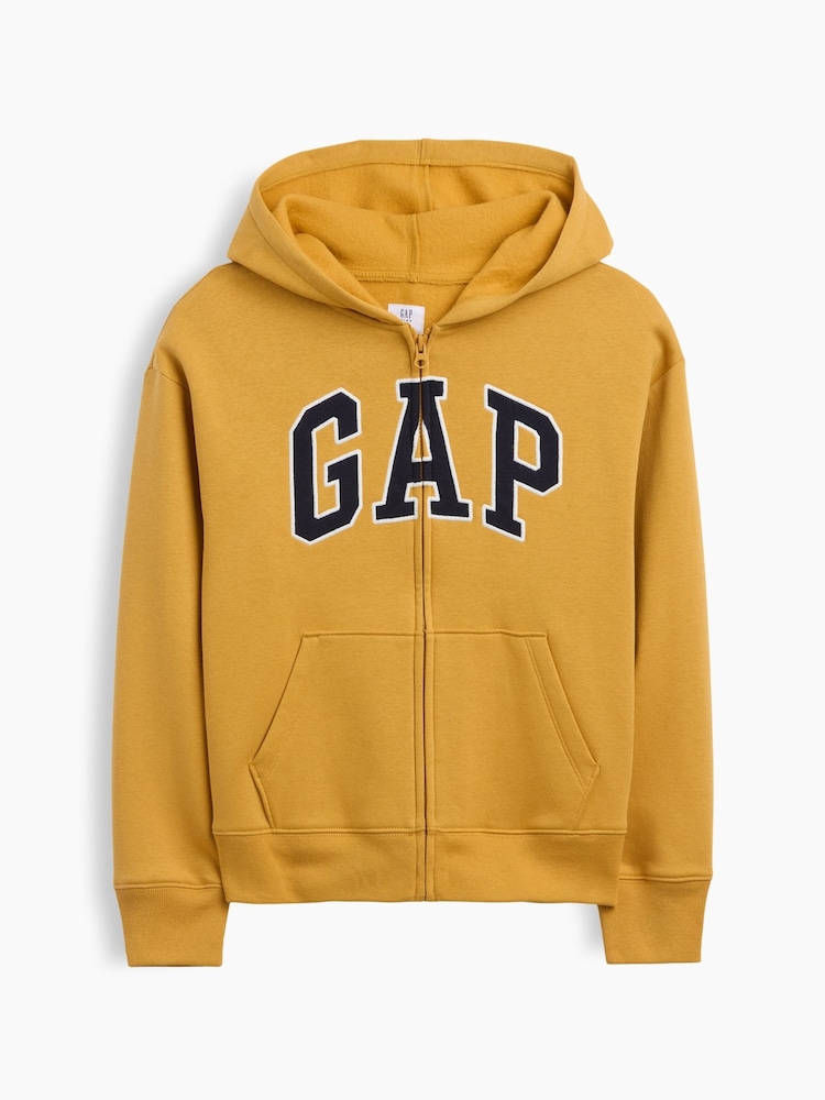 Rumena - Gap Relaxed Logo Zip-Up Hoodie (4-13yrs) - Slika 1 iz 3
